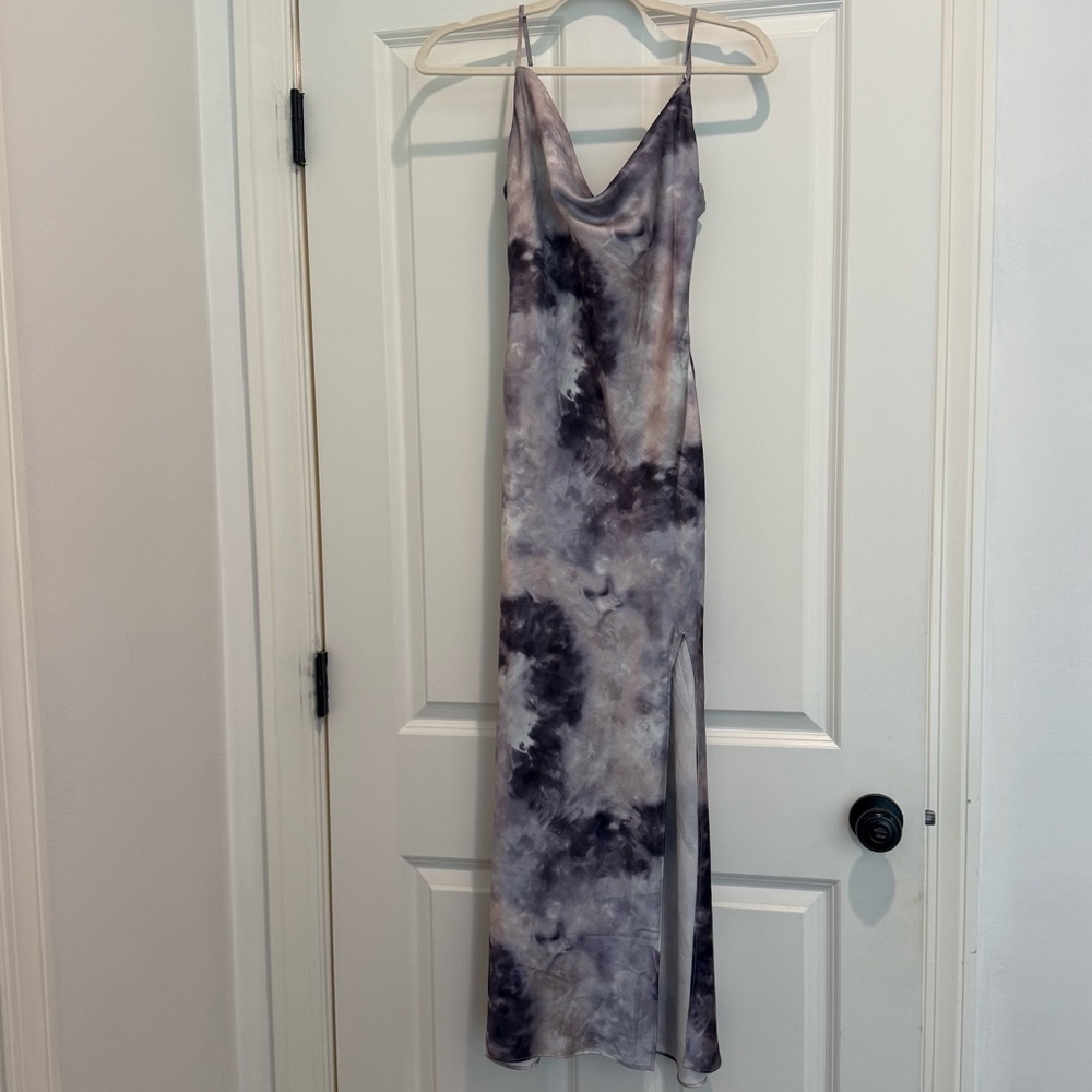 Superdown krystal slit maxi dress